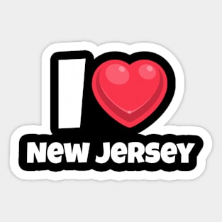 I love New Jersey Sticker